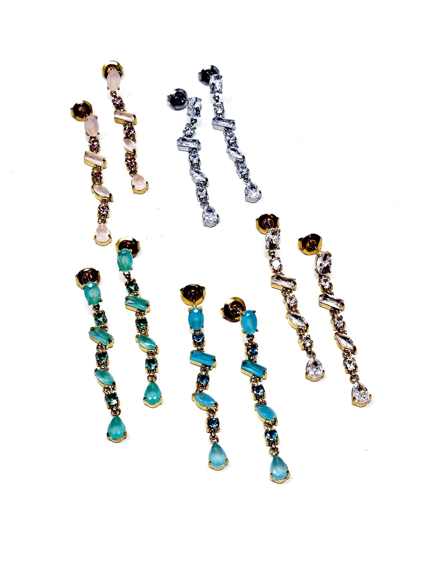 Coppia di Orecchini Pendenti "Crystal" - 333HOPE333