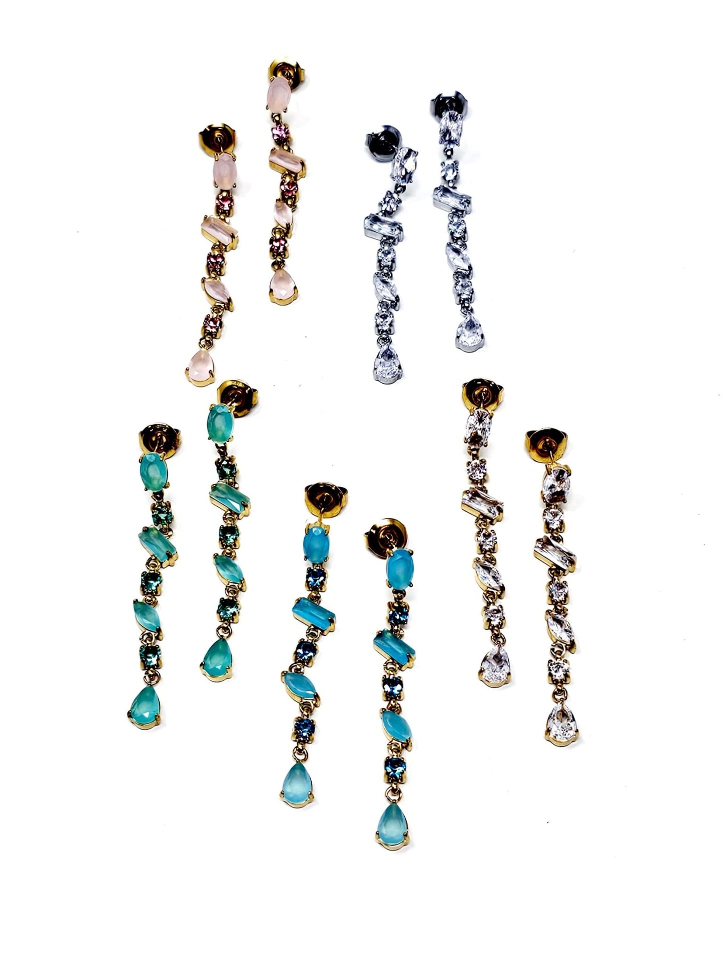 Coppia di Orecchini Pendenti "Crystal" - 333HOPE333