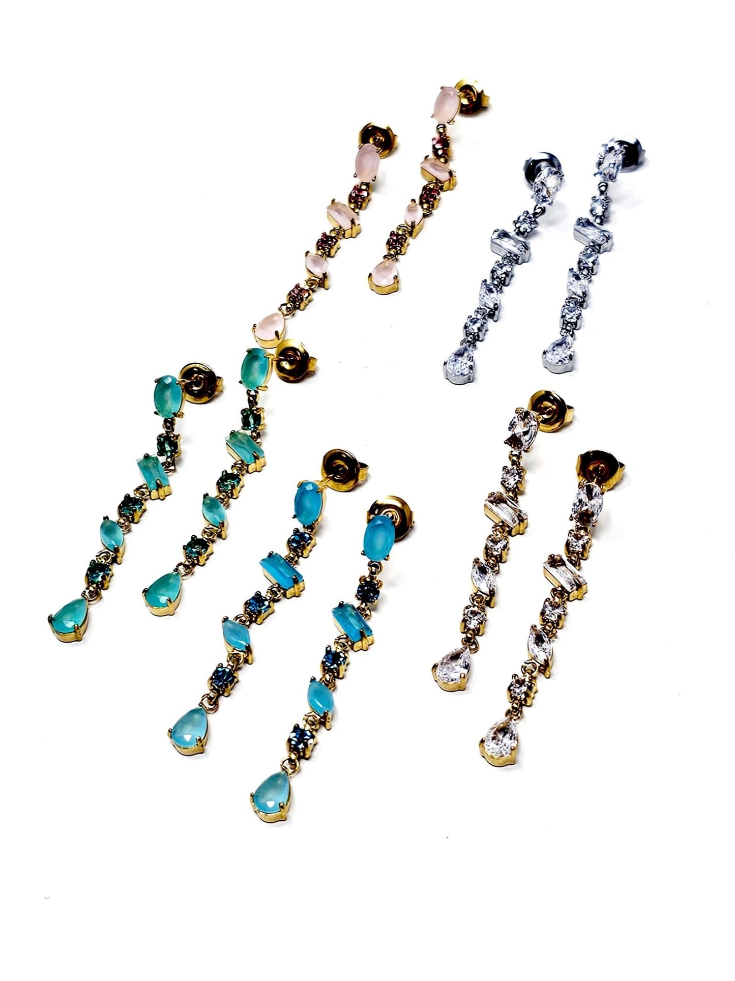 Coppia di Orecchini Pendenti "Crystal" - 333HOPE333