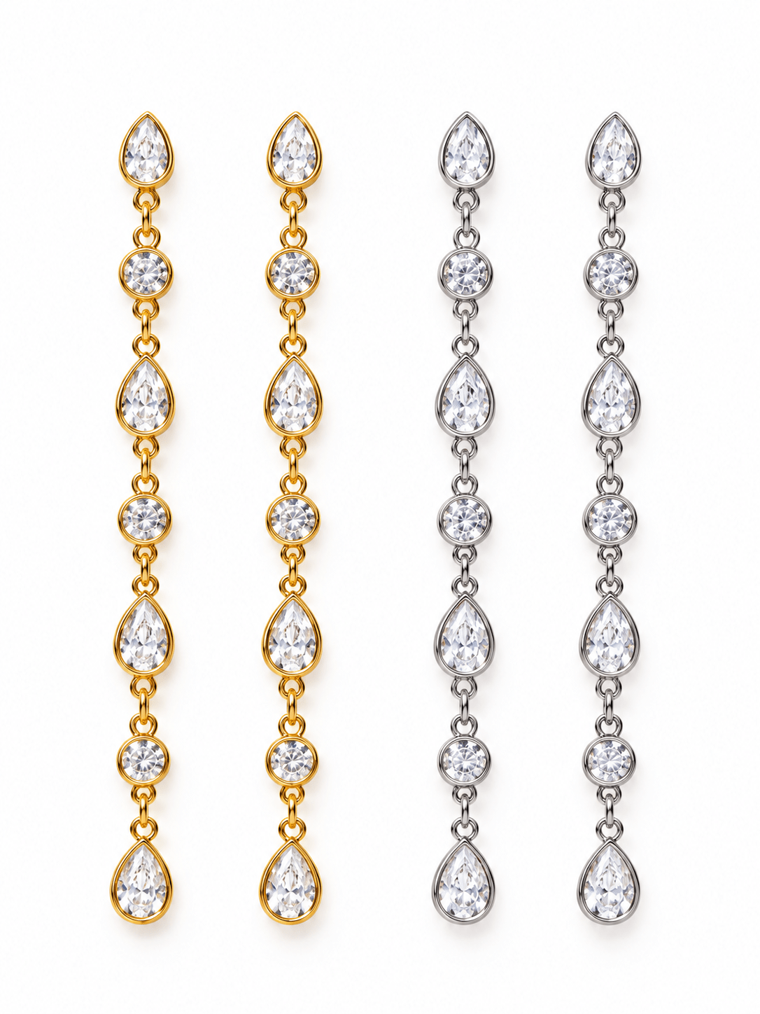 Coppia di Orecchini Pendenti "Rugiada" Gold o Silver - 333HOPE333