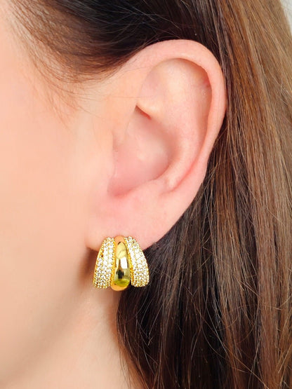 Coppia di Orecchini "Sabrina" Gold - 333HOPE333