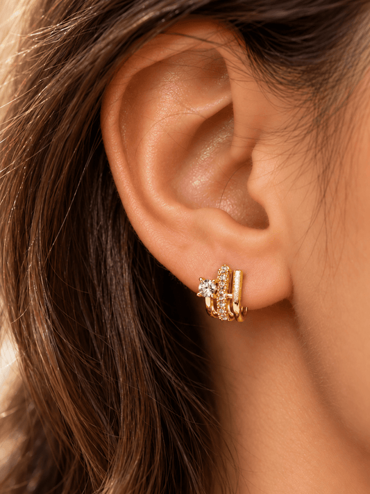 Coppia di Orecchini "Trixy" Gold o Silver - 333HOPE333