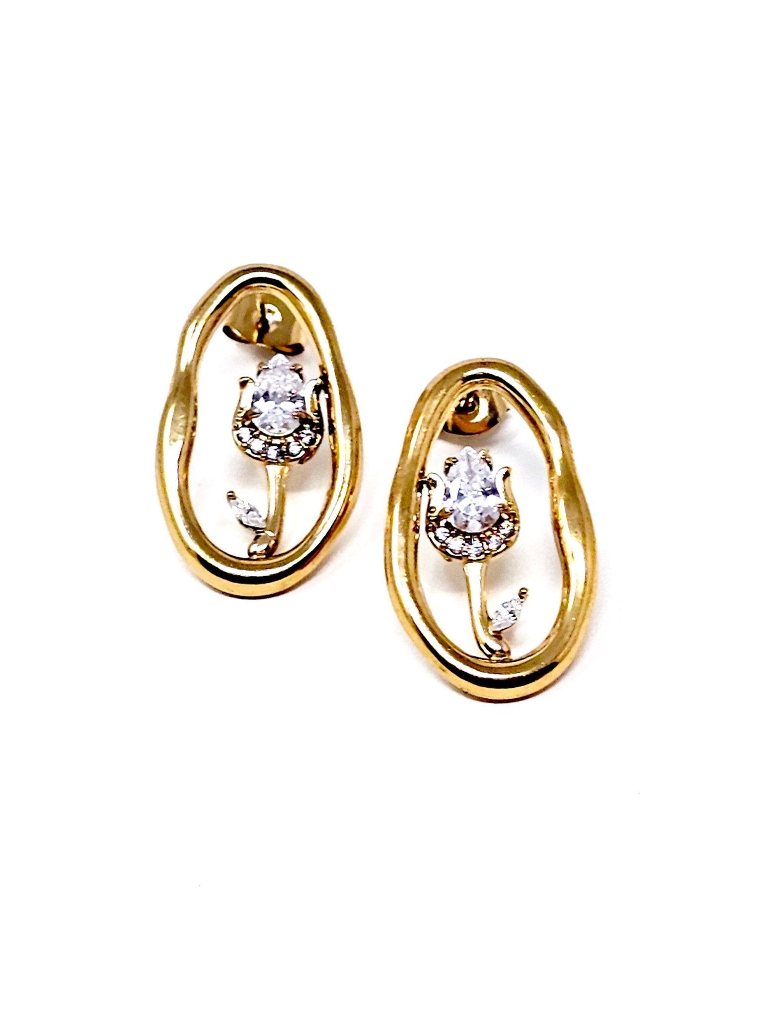 Coppia di Orecchini "Tulipano Light" Gold - 333HOPE333