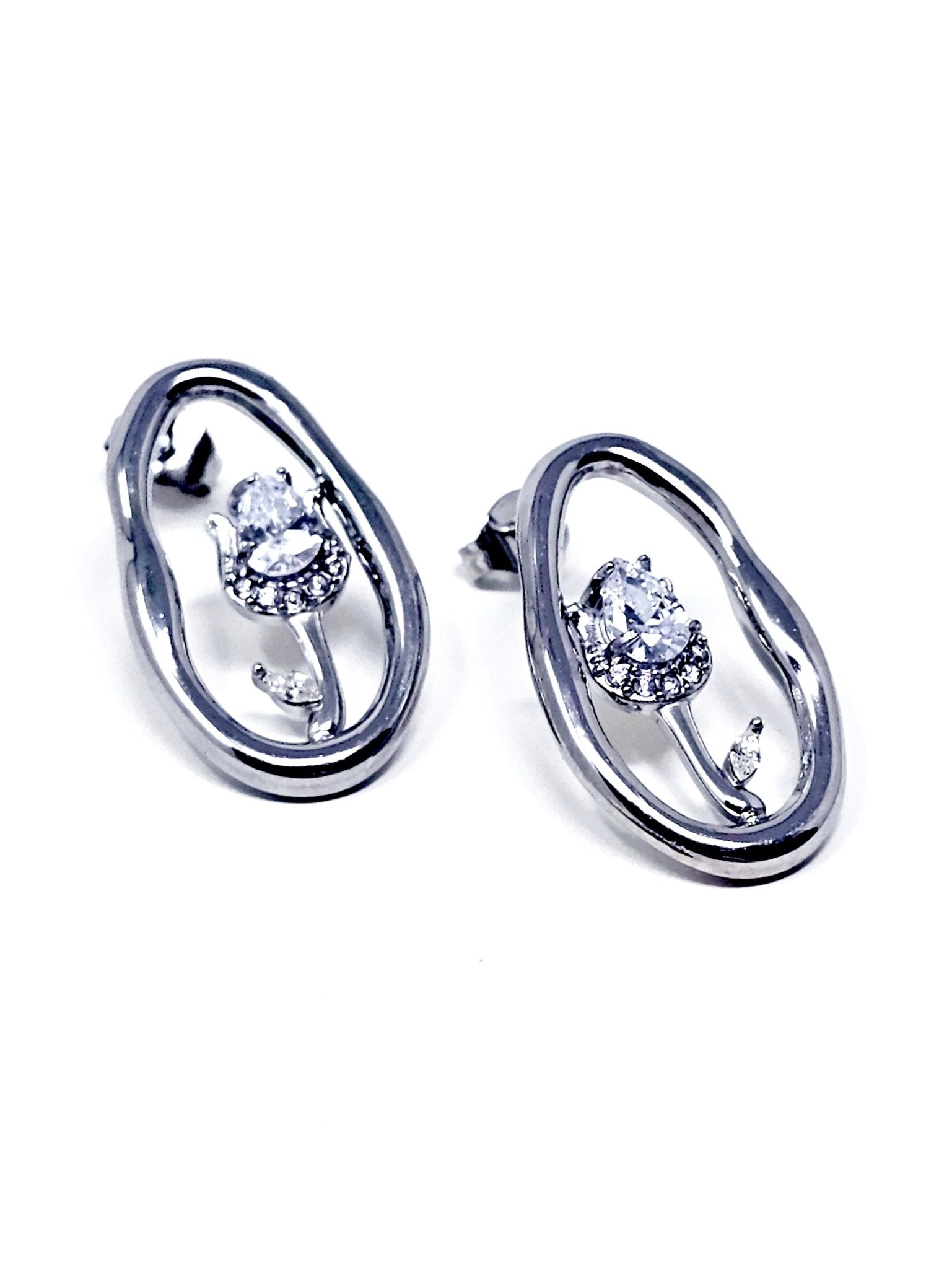 Coppia di Orecchini "Tulipano Light" Silver - 333HOPE333