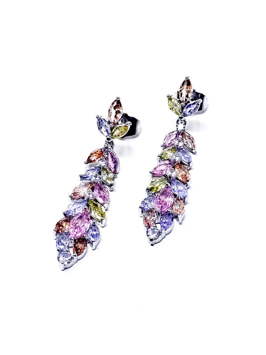 Coppia di Pendenti “Rowan” Silver con Pietre Pastel Colors - 333HOPE333