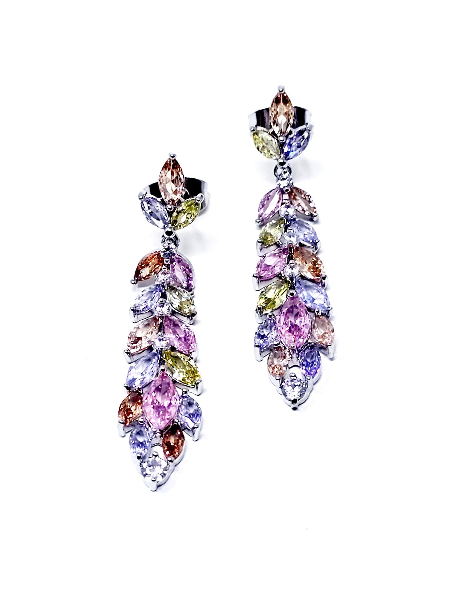 Coppia di Pendenti “Rowan” Silver con Pietre Pastel Colors - 333HOPE333
