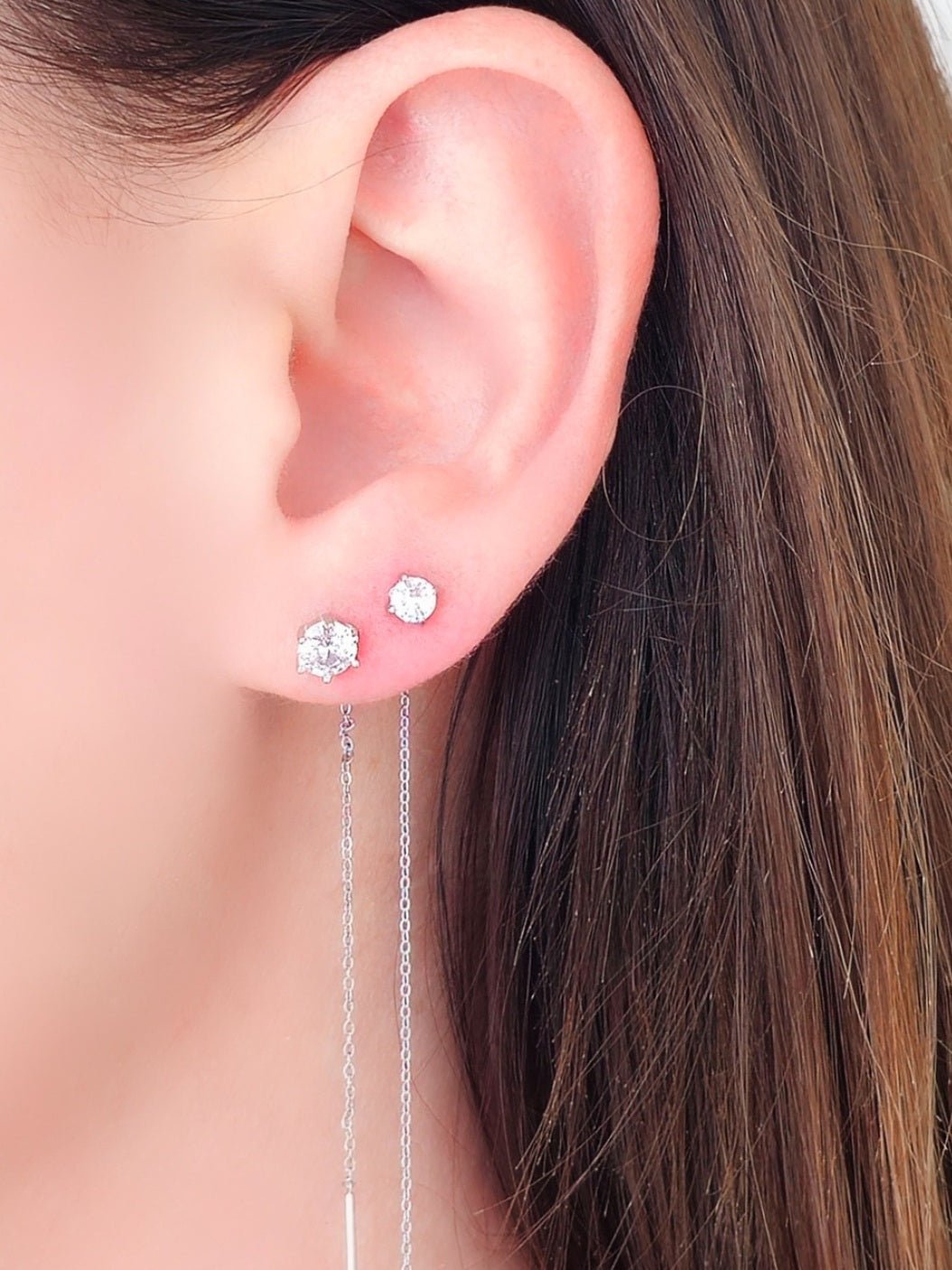 Coppia di Saliscendi "Puntoluce" Silver 5 mm o 3 mm. - 333HOPE333