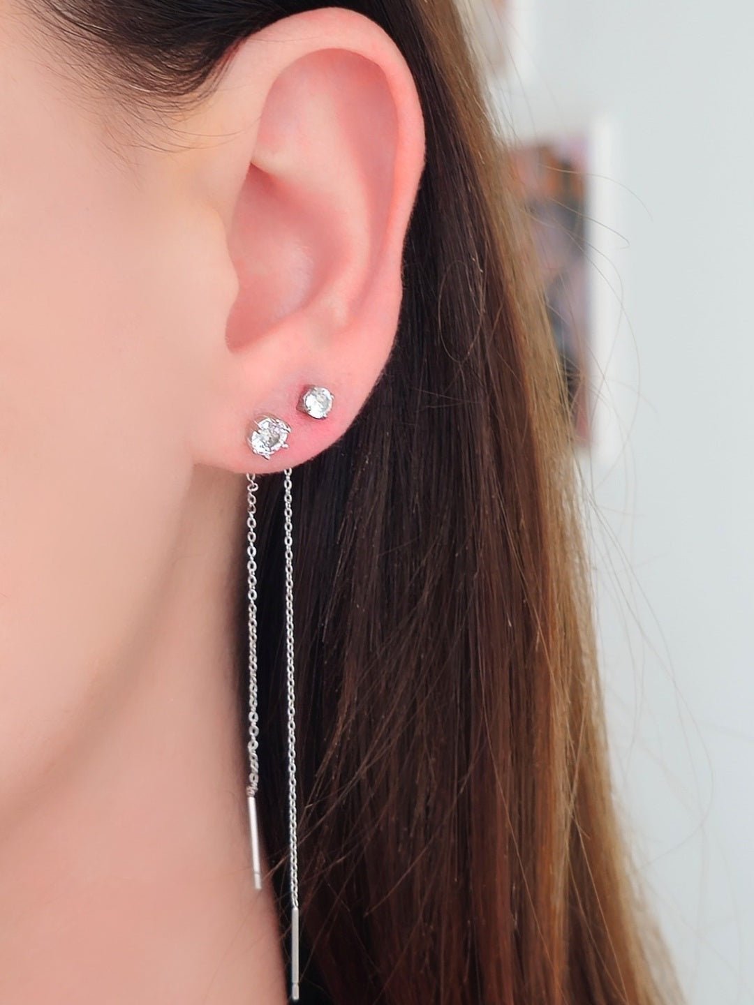 Coppia di Saliscendi "Puntoluce" Silver 5 mm o 3 mm. - 333HOPE333