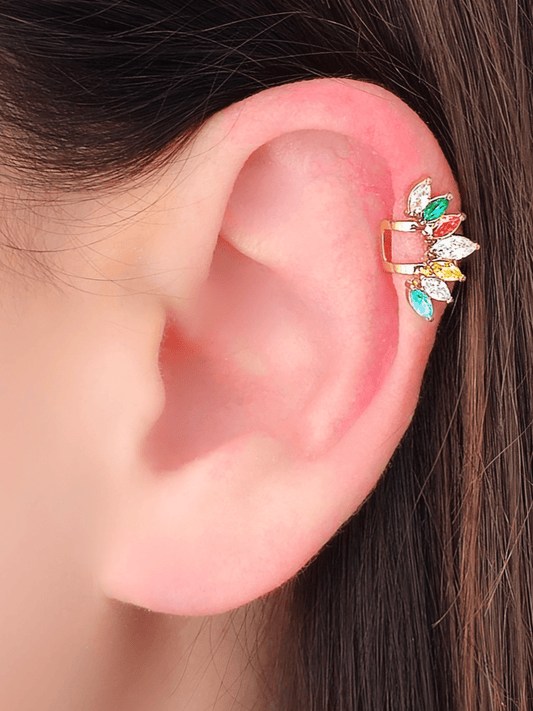 Ear Cuff "Aurora" Gold & Multicolor - 333HOPE333