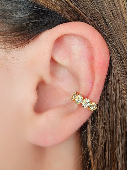 Ear cuff "In Love" Gold - 333HOPE333