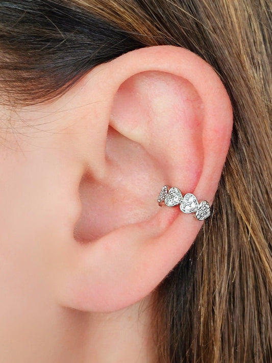 Ear cuff "In Love" Silver - 333HOPE333