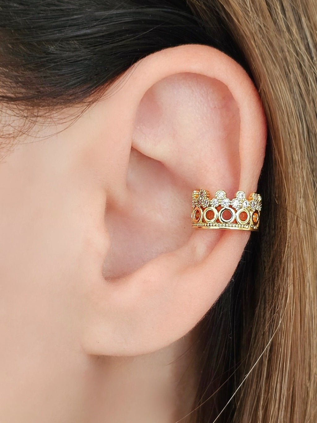 Ear Cuff "Queen" Gold - 333HOPE333