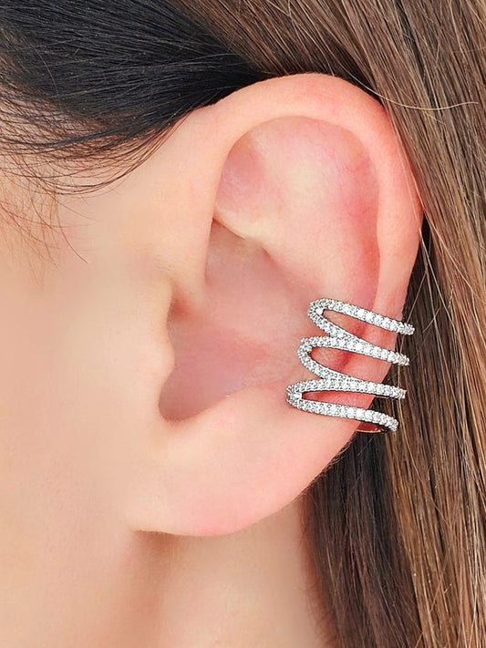 Ear Cuff "Tips" Silver - 333HOPE333