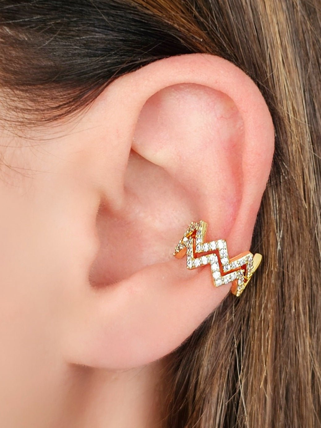 Ear cuff "Waves" Gold - 333HOPE333