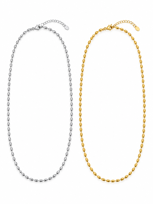 Collana Lunga "Bellissima" Gold o Silver