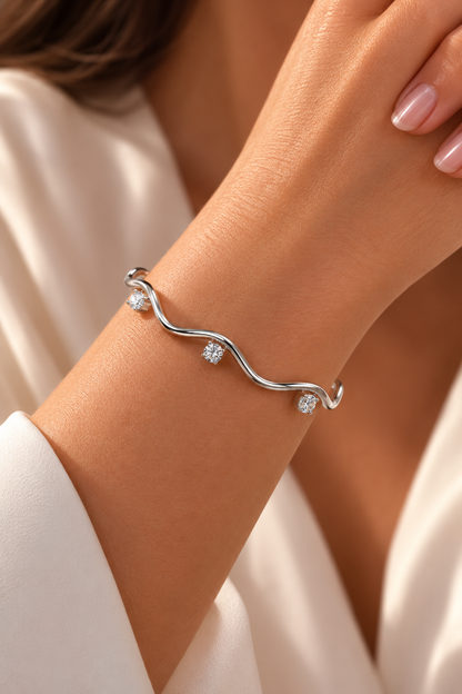 Bracciale Bangle "Medea" Gold o Silver