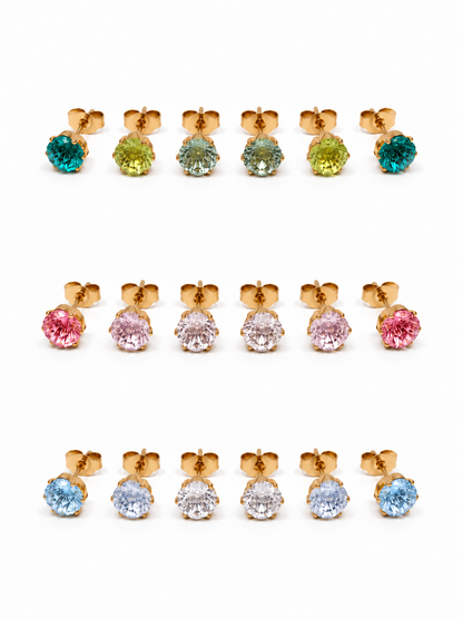 Set di 6 Lobetti "Iride" Gold con Gradient Colors