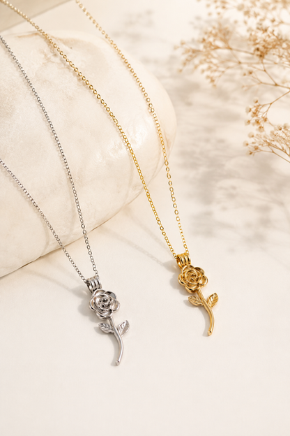 Collana Girocollo "Rosa con spine"