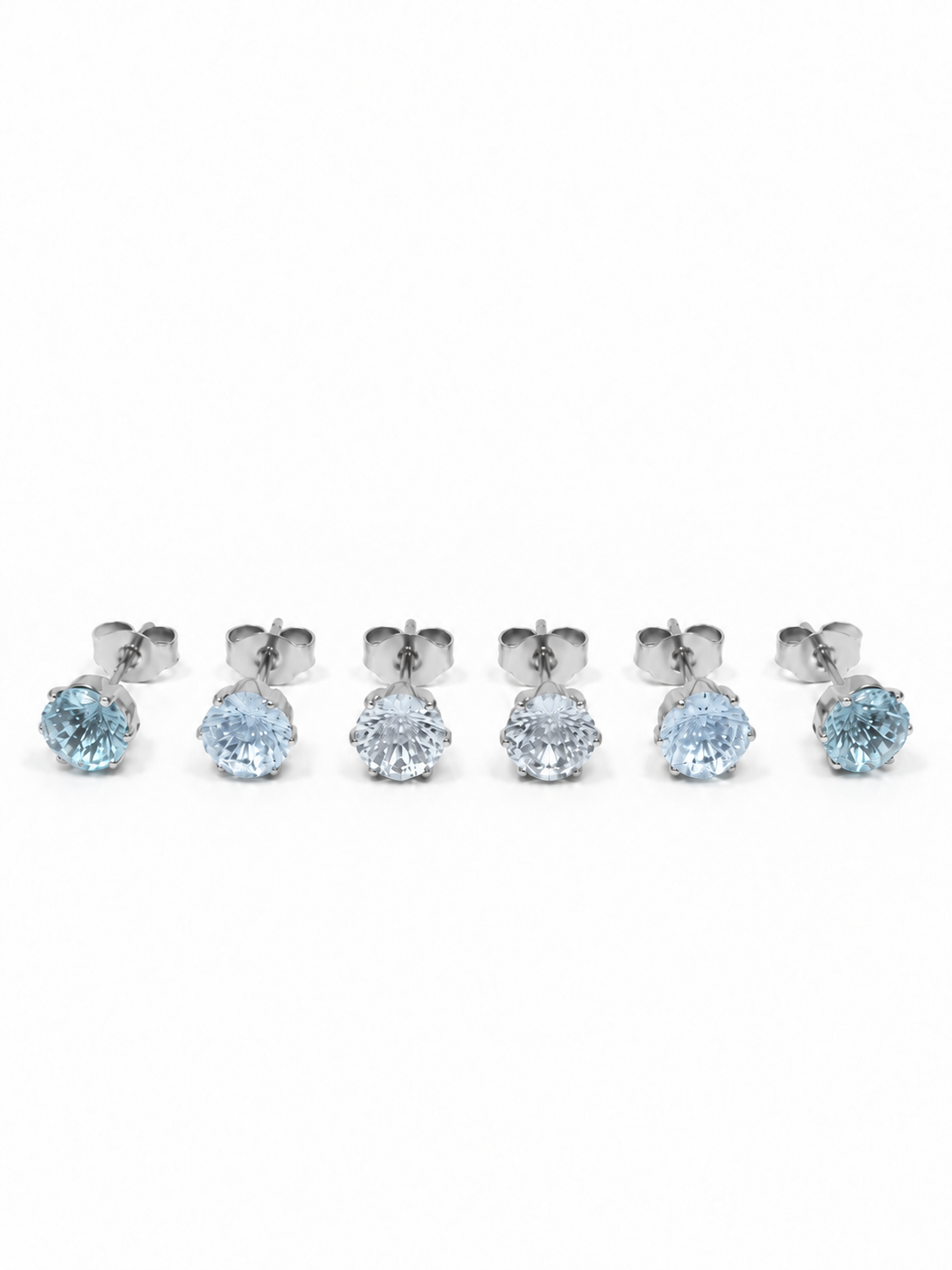 Set di 6 Lobetti "Iride" Silver con Gradient Colors