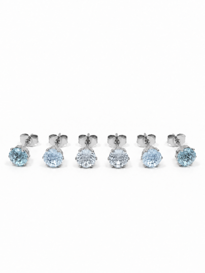 Set di 6 Lobetti "Iride" Silver con Gradient Colors