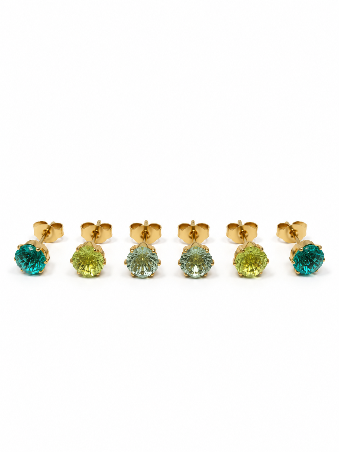 Set di 6 Lobetti "Iride" Gold con Gradient Colors