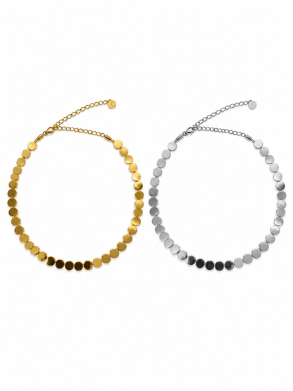 Choker/Girocollo "Dischetti" Gold o Silver