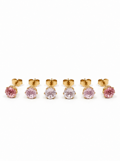 Set di 6 Lobetti "Iride" Gold con Gradient Colors