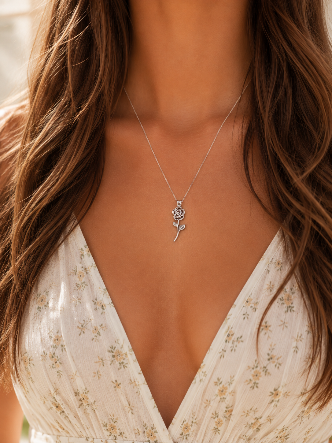 Collana Girocollo "Rosa con spine"