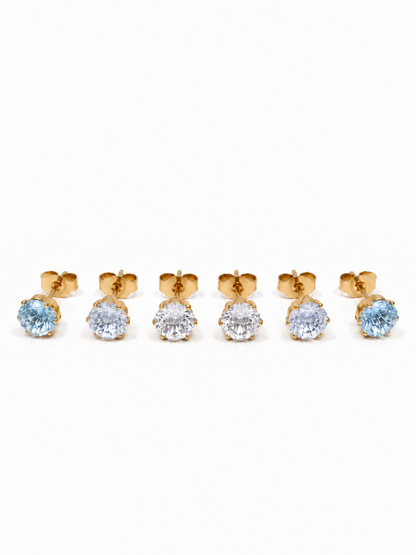 Set di 6 Lobetti "Iride" Gold con Gradient Colors