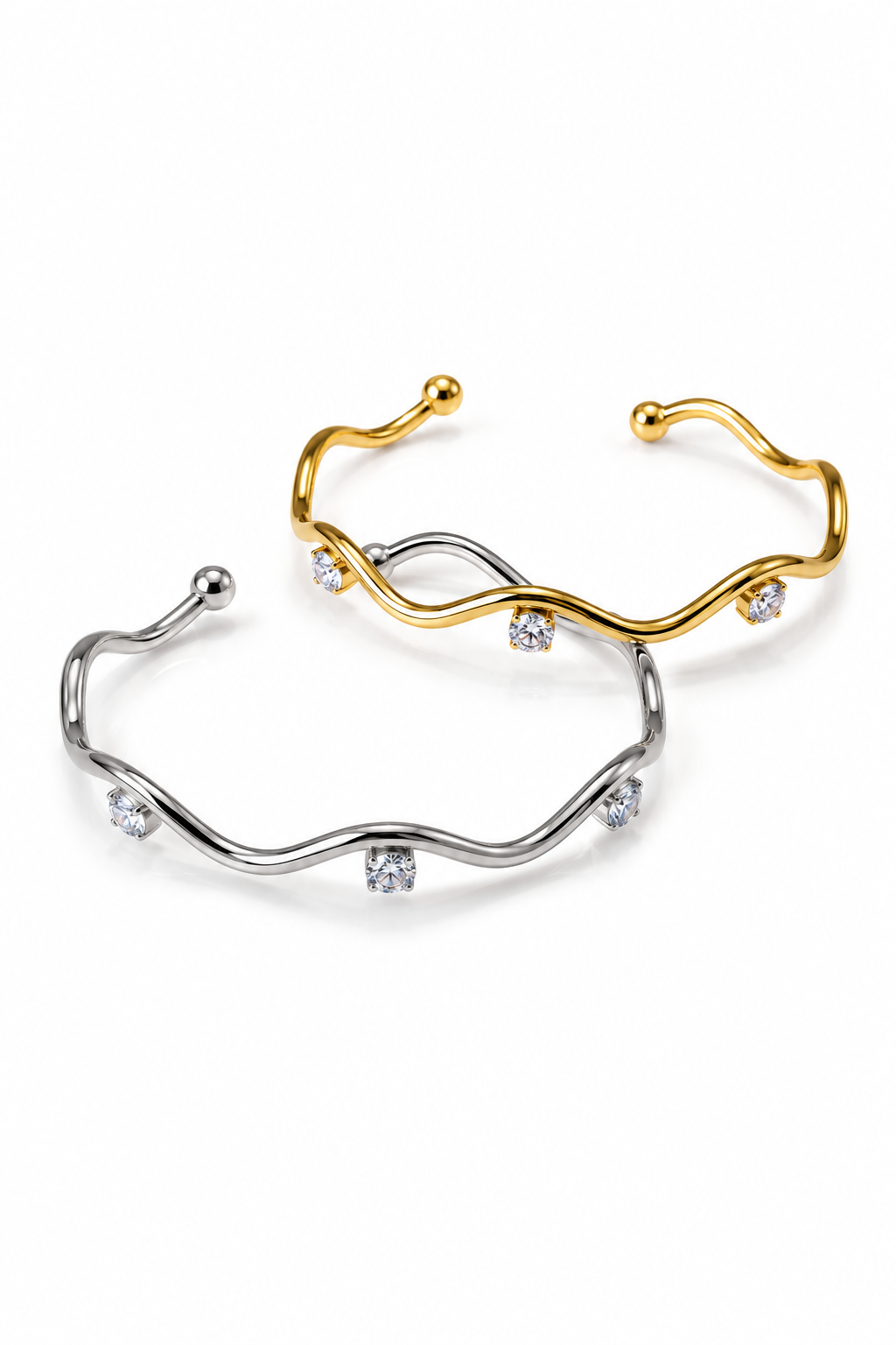 Bracciale Bangle "Medea" Gold o Silver