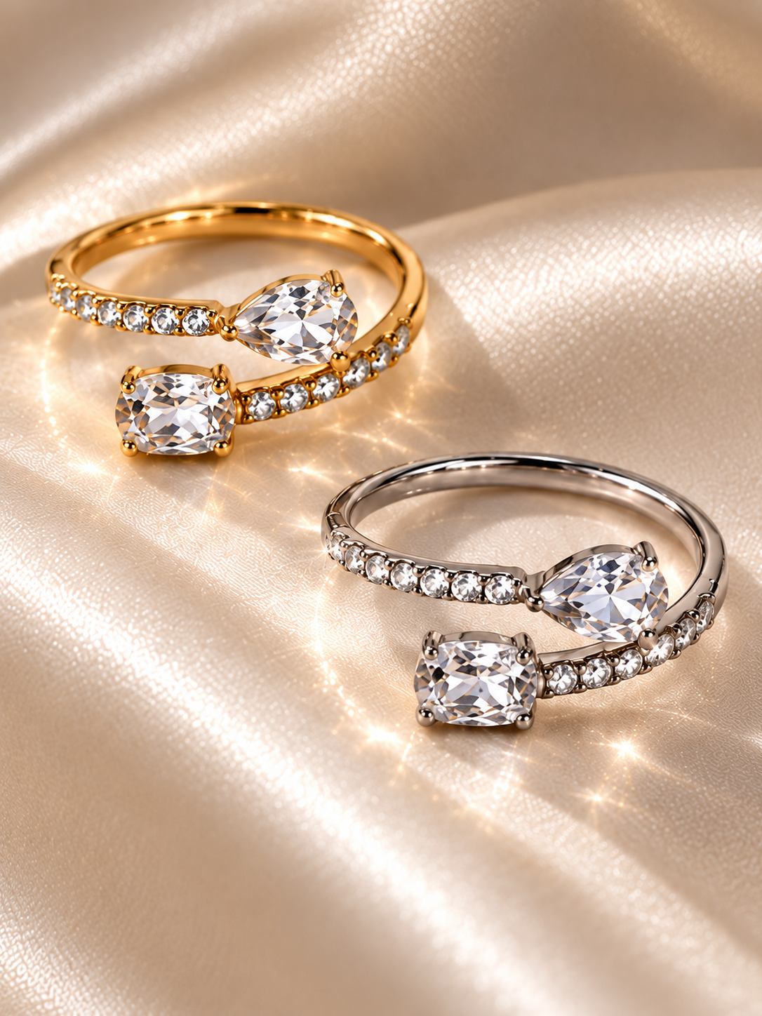 Anello Regolabile "Venere" Gold o Silver