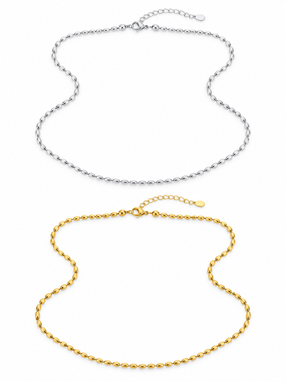 Collana Lunga "Bellissima" Gold o Silver