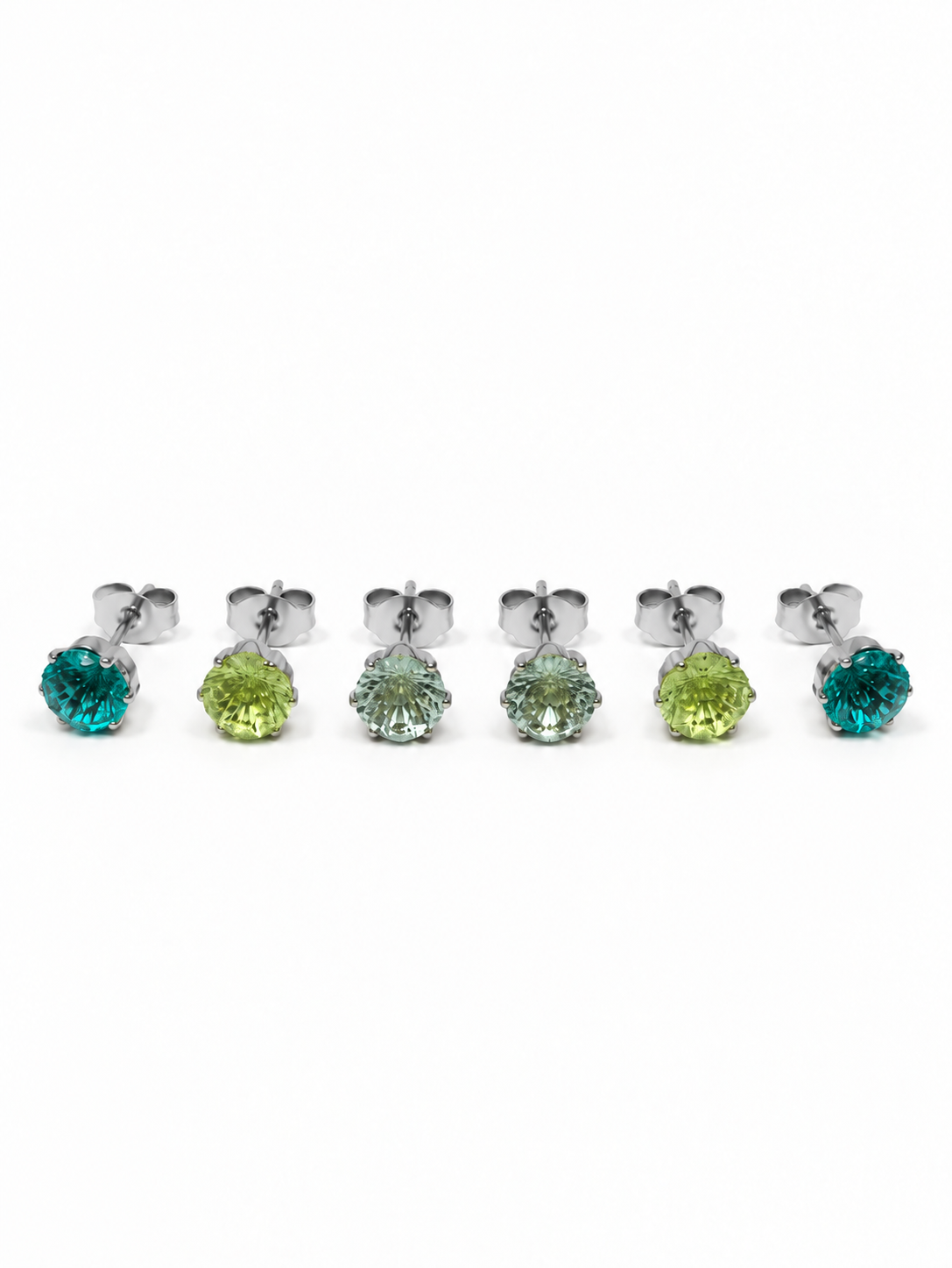 Set di 6 Lobetti "Iride" Silver con Gradient Colors