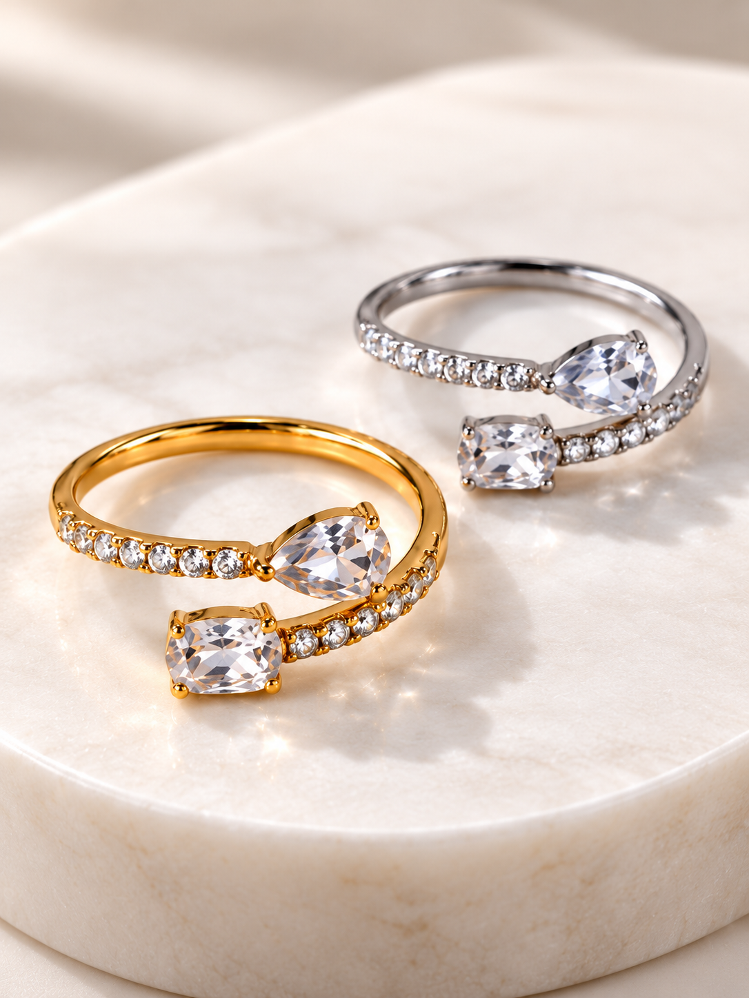 Anello Regolabile "Venere" Gold o Silver