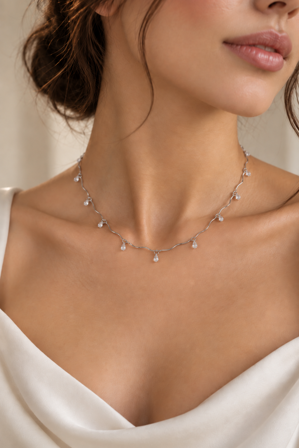 Collana Girocollo "Goccioline" Gold o Silver