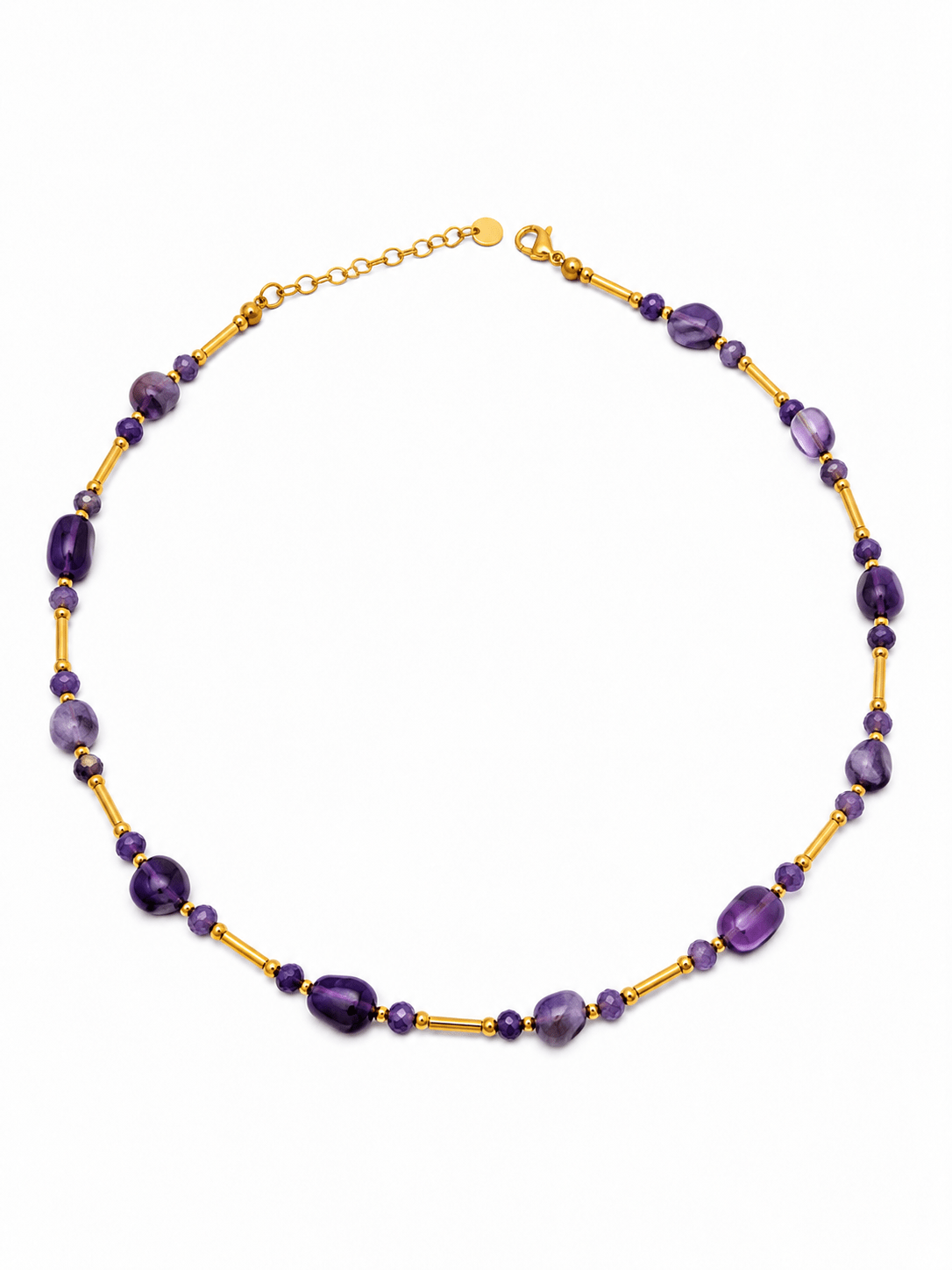 Girocollo "Autunno" con Pietre Naturali - Viola o Blu - 333HOPE333
