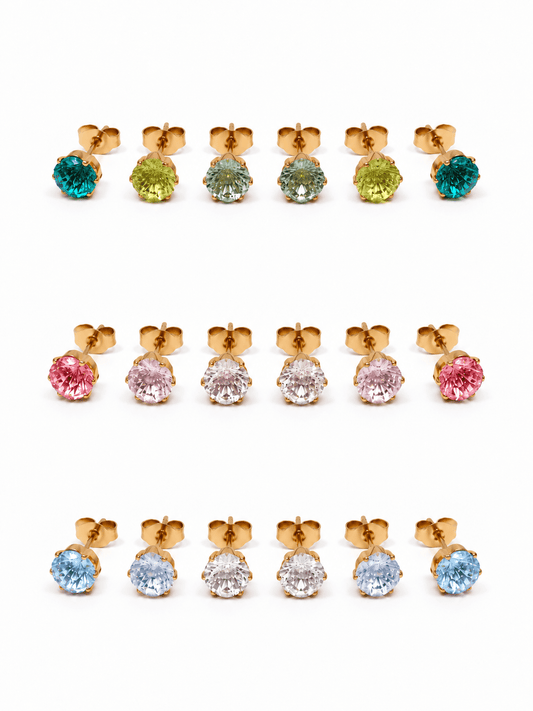 Set di 6 Lobetti "Iride" Gold con Gradient Colors - 333HOPE333