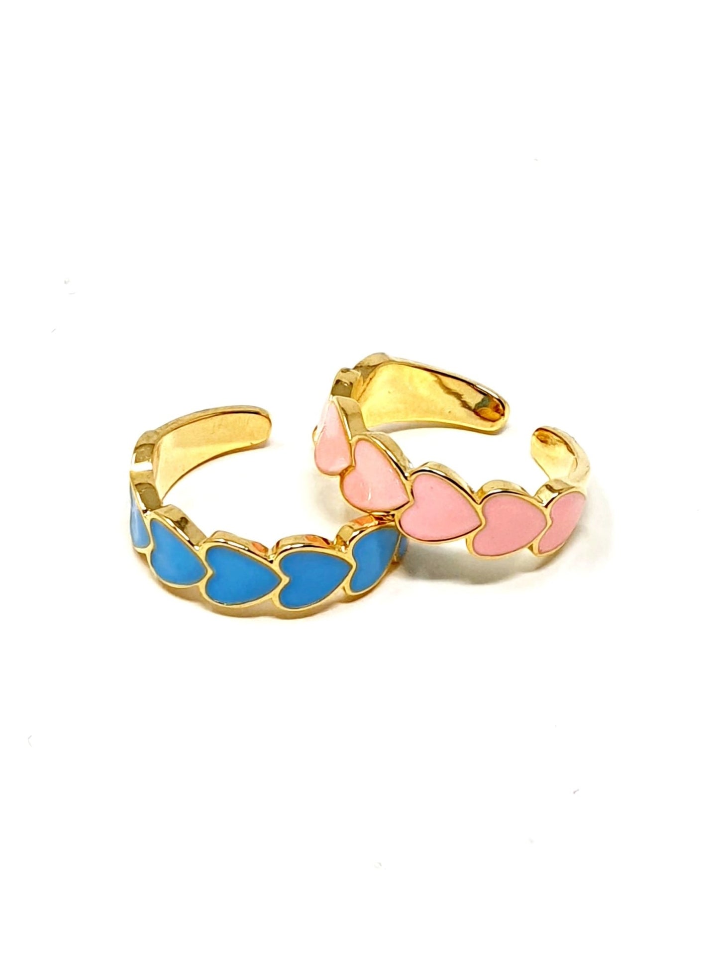 Anello Regolabile "Cuori Summer" Rosa o Azzurro - 333HOPE333