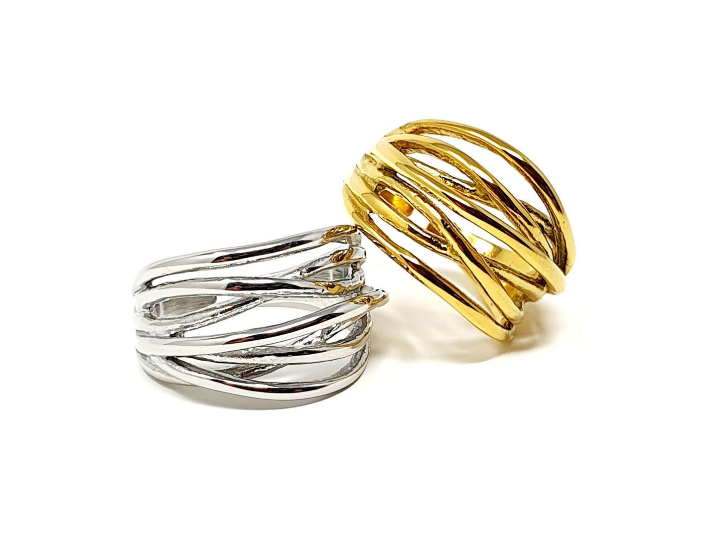 Anello Regolabile "Metal Wire" Gold o Silver - 333HOPE333