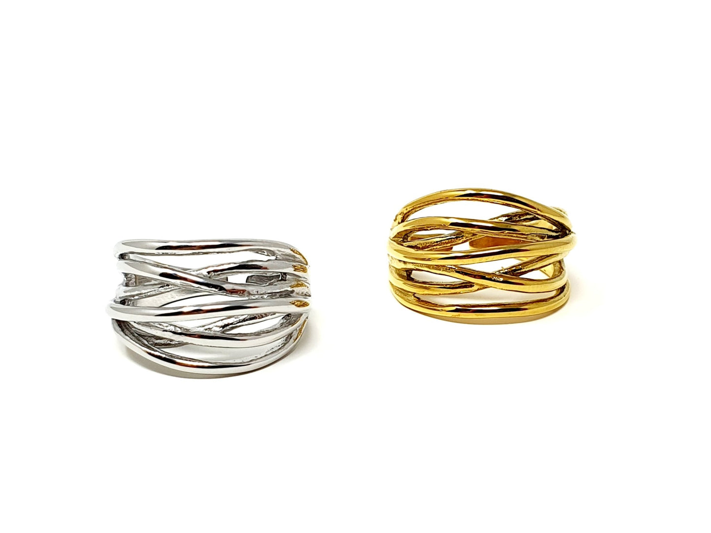 Anello Regolabile "Metal Wire" Gold o Silver - 333HOPE333