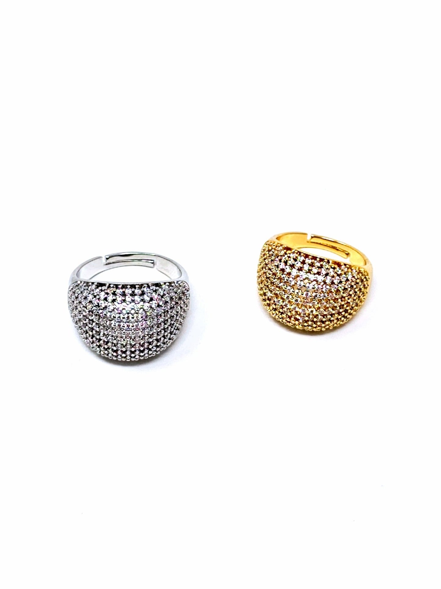 Anello Regolabile "Simona Shine Bold" Gold o Silver - 333HOPE333