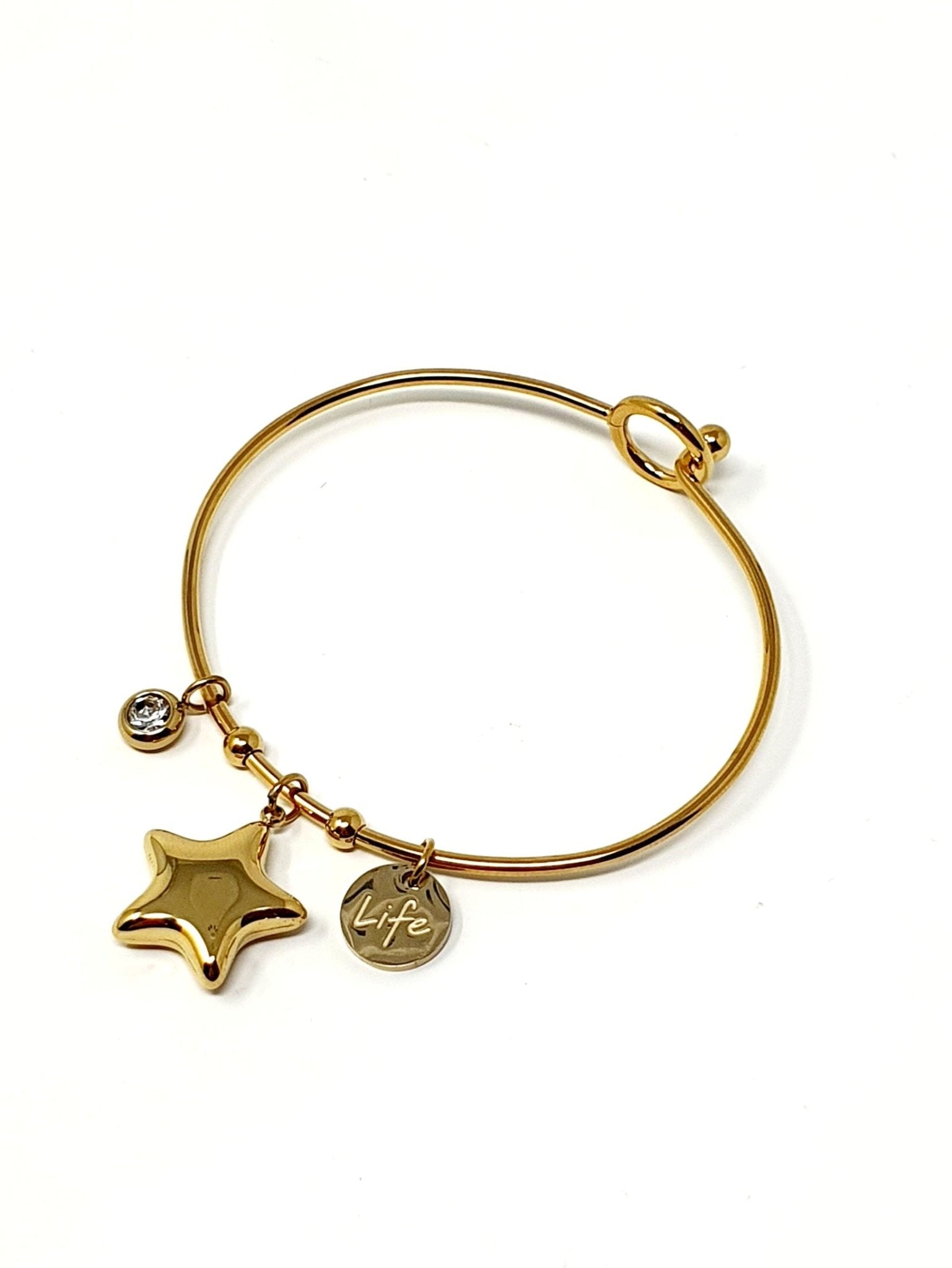 Bracciale Bangle "Life Star” Gold - 333HOPE333