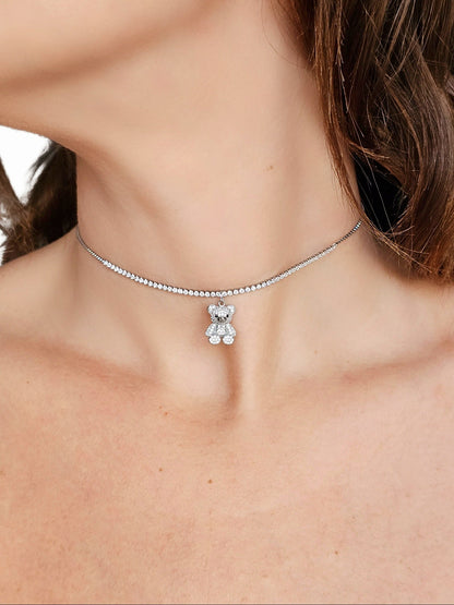 Choker/Girocollo "Teddy Tennis" Silver - 333HOPE333