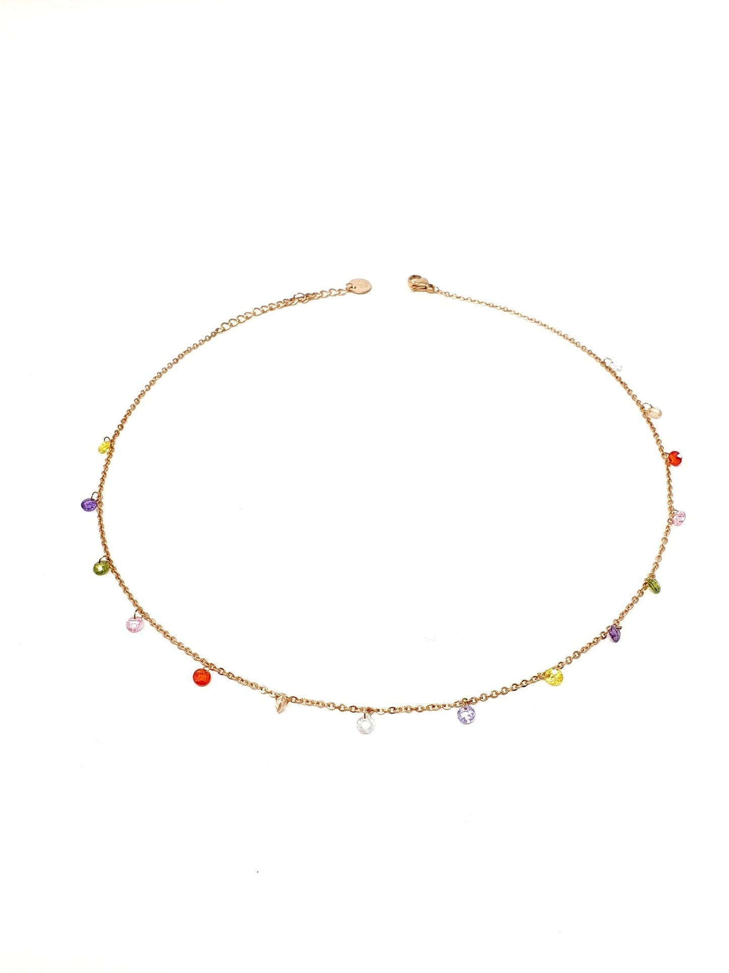 Collana girocollo “Belle” con pietere multicolor - 333HOPE333