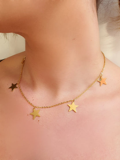 Collana girocollo gold "stelle" - 333HOPE333