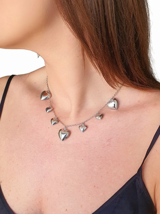 Collana “Multi Heart” Silver - 333HOPE333