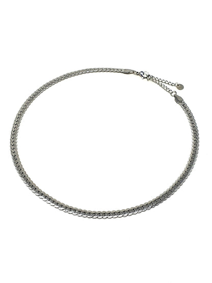 Collana/Girocollo "Flat Chain" Silver - 333HOPE333