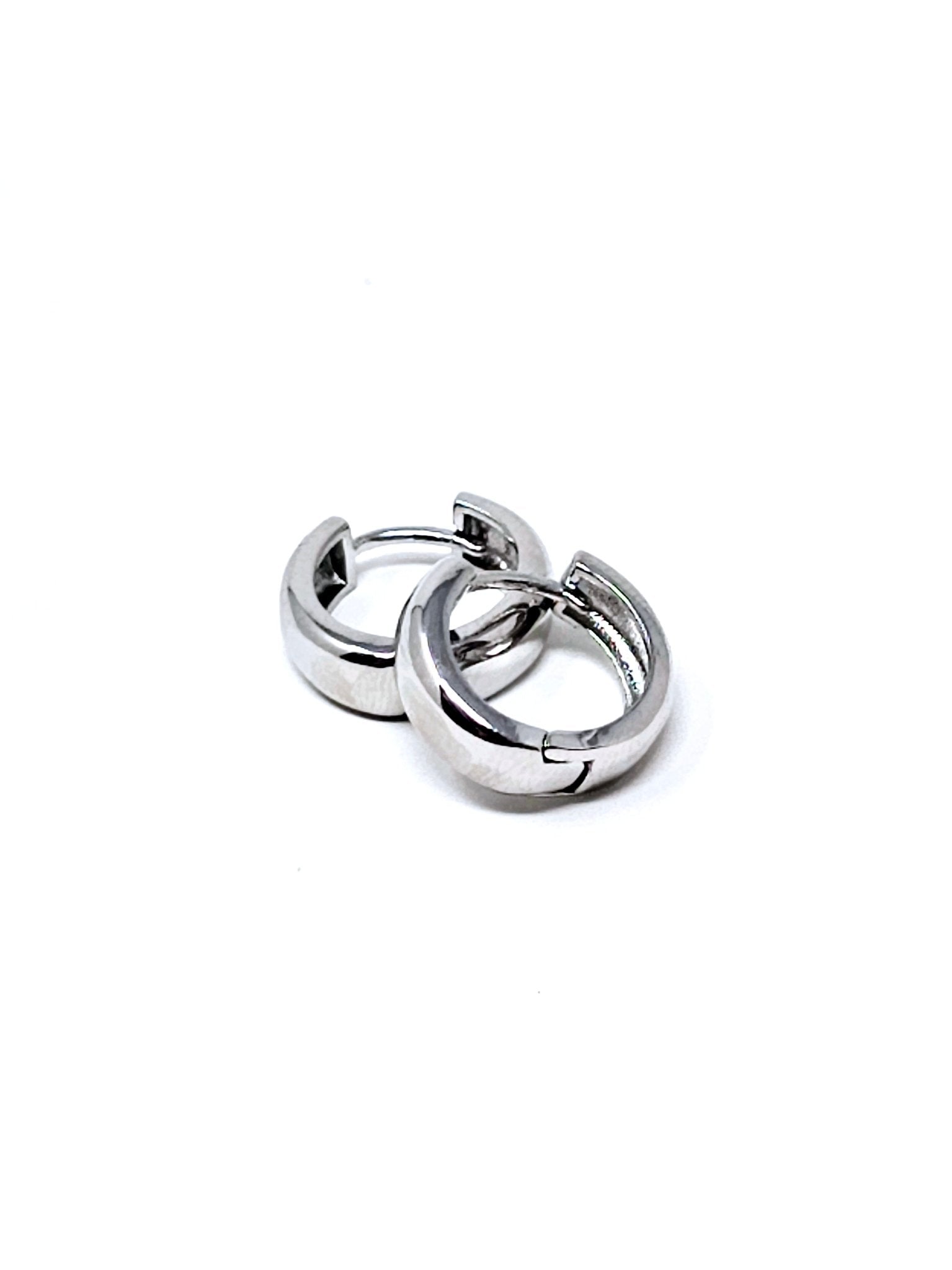 Coppia di mini hoops "Sofia Medium” Silver - 333HOPE333