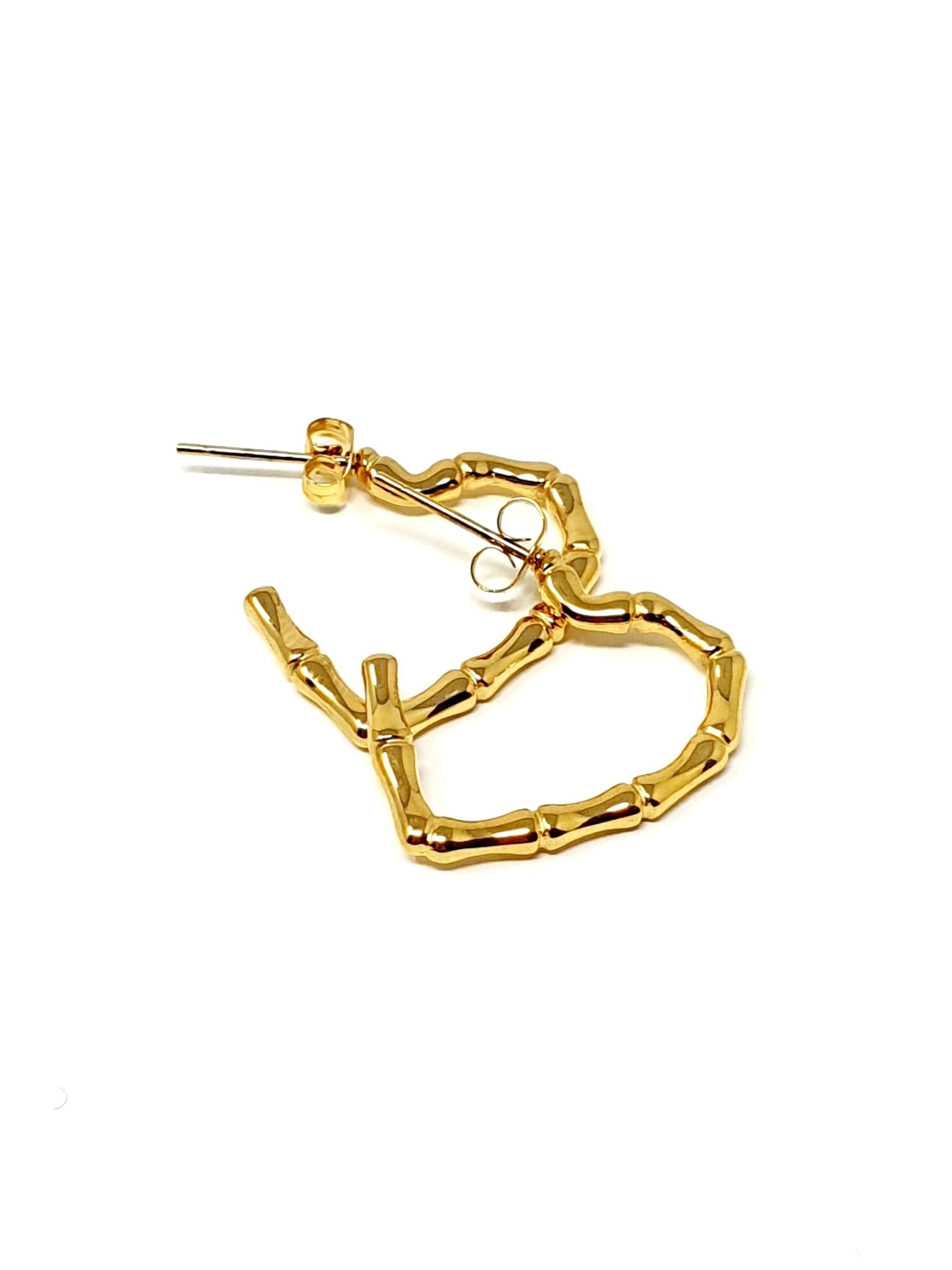 Coppia di orecchini “Bones Heart” Gold - 333HOPE333