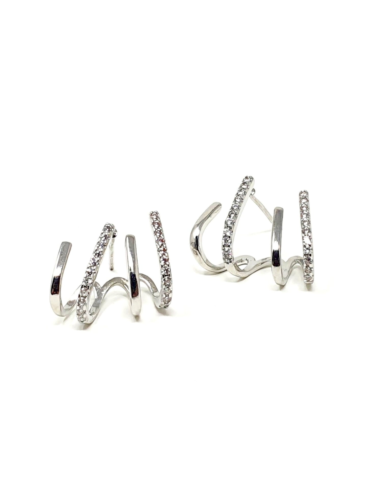 Coppia di orecchini "Claws” Silver - 333HOPE333